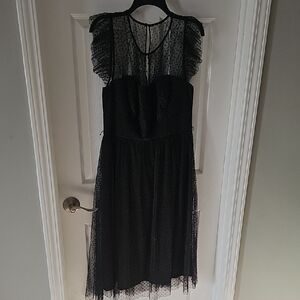 Jason Wu Black Sheer Midi Dress